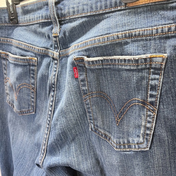 Levi’s 515 Bootcut Jeans Womens 12 Blue Denim Stretch Comfy Pants 2421 - Picture 9 of 10
